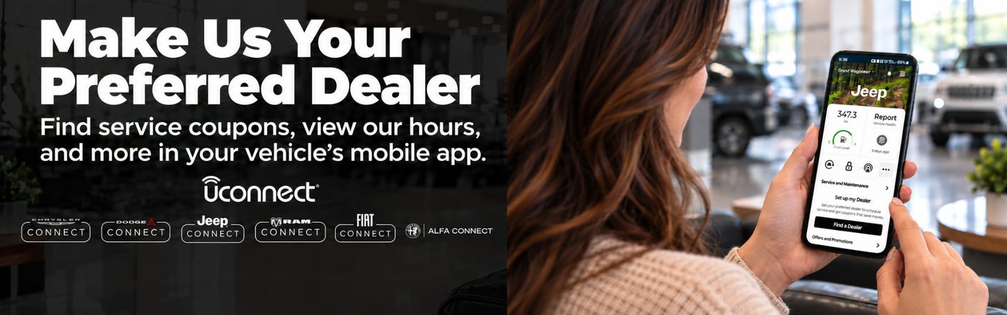 uconnect® make us your preferred dealer | Monahans Chrysler Dodge Jeep Ram in Monahans TX