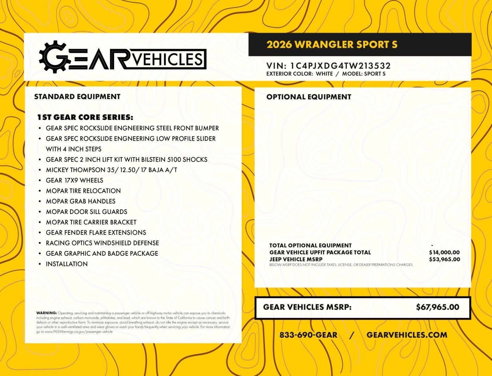 2026 Jeep Wrangler WRANGLER 4-DOOR SPORT S